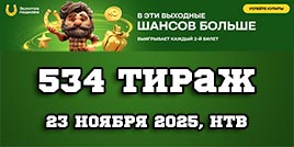 Проверить билет Золотая подкова 534 тираж